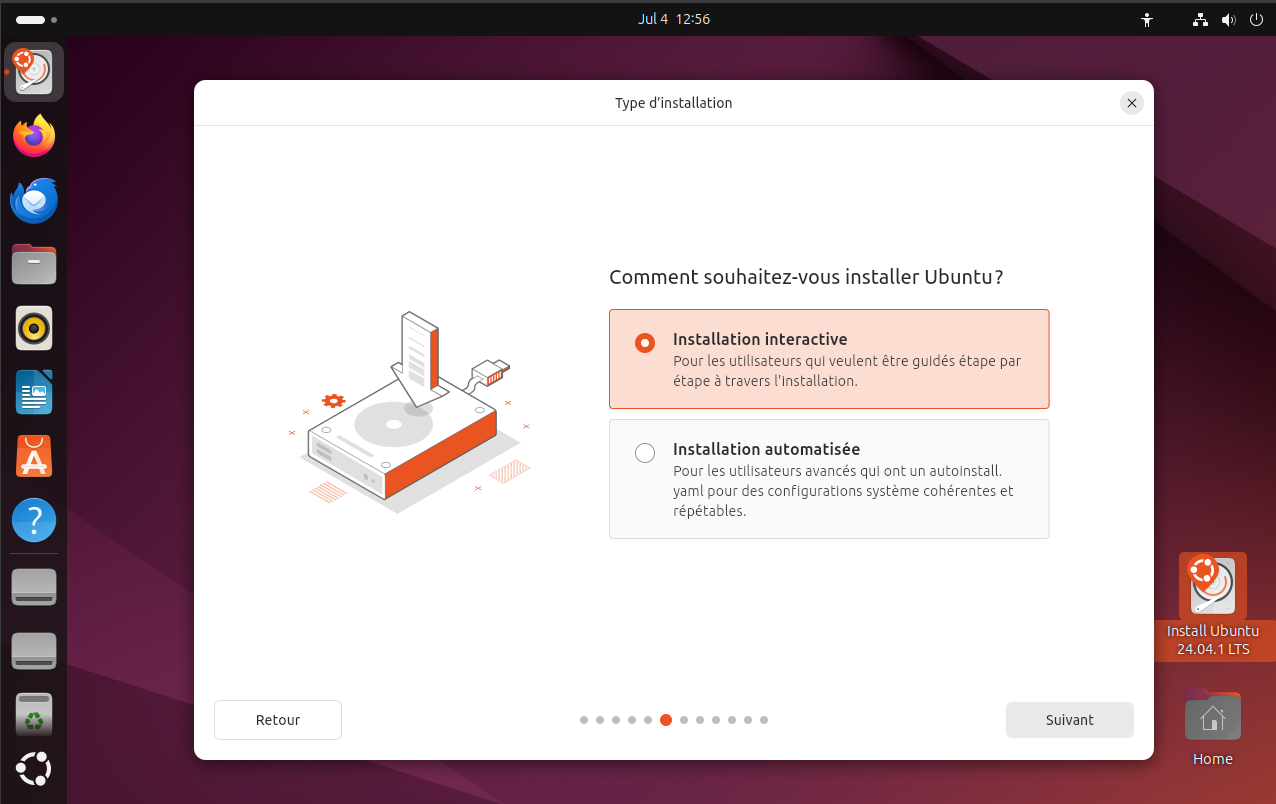 Type d'installation d'Ubuntu